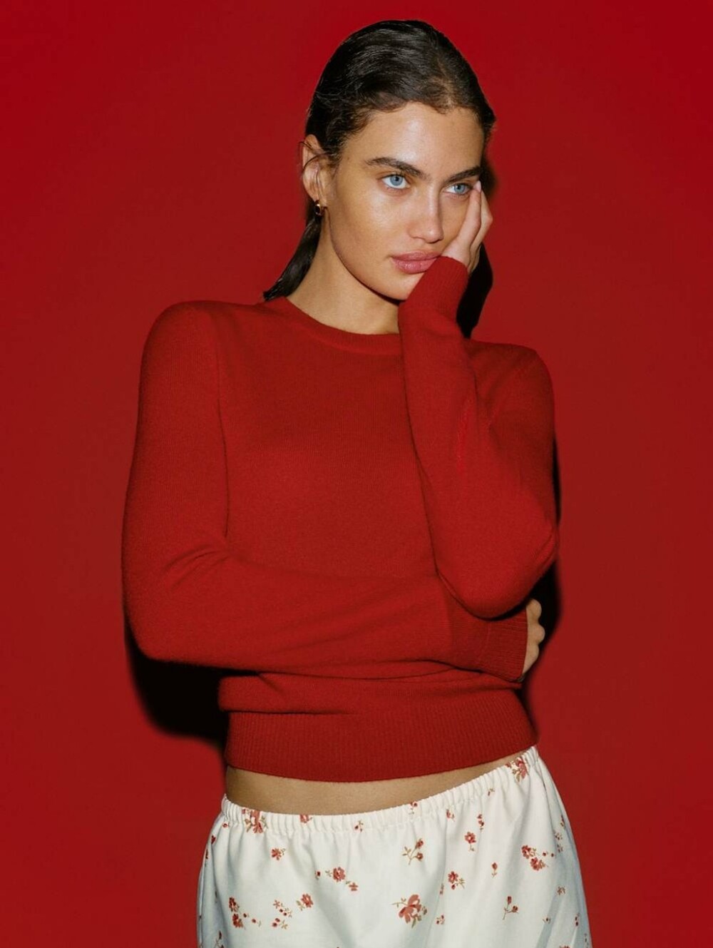 Reformation Lian Recycled Cashmere Crew Sweater Size Medium